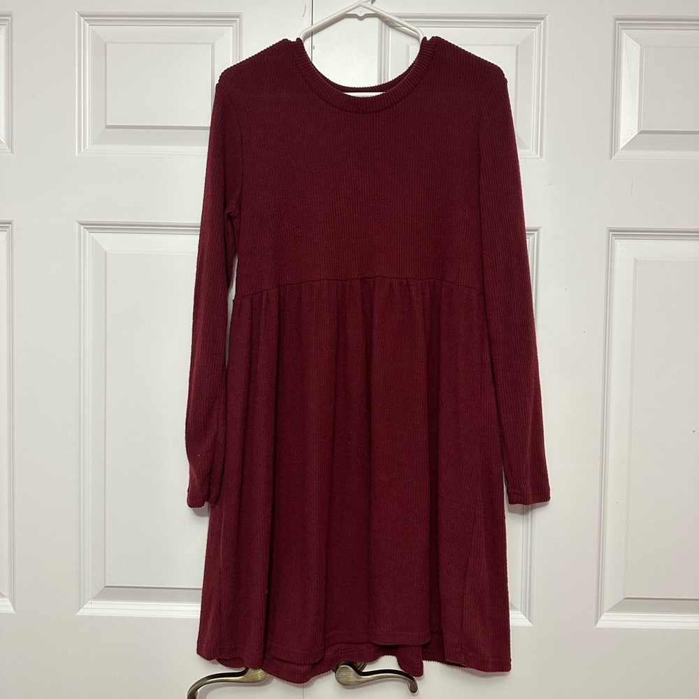 Faded Rose | Burgundy dress